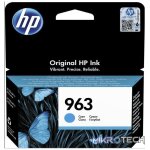 HP 963 Cyan Standard Yield Printer Ink Cartridge Original 3JA23AE Single-pack