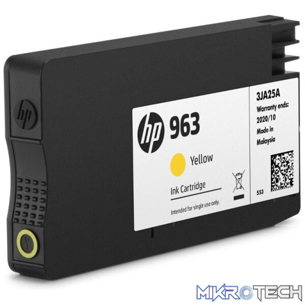 HP 963 Yellow Standard Yield Printer Ink Cartridge Original 3JA25AE Single-pack - Image 2