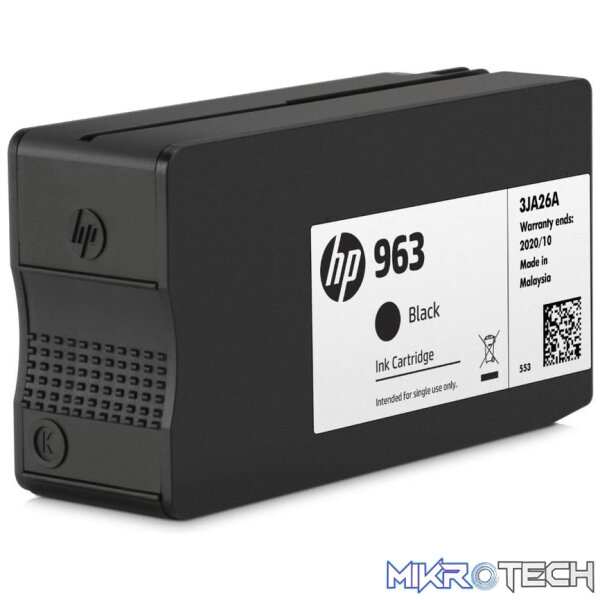 HP 963 Black Standard Yield Printer Ink Cartridge Original 3JA26AE Single-pack - Image 2