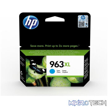 HP 963XL Cyan High Yield Printer Ink Cartridge Original 3JA27AE Single-pack