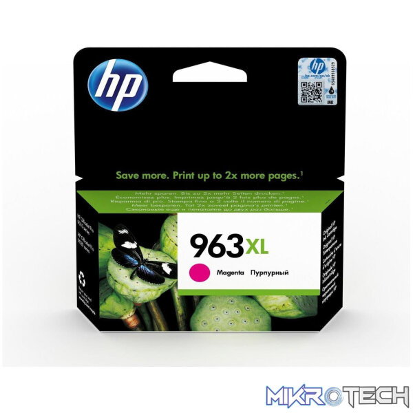 HP 963XL Magenta High Yield Printer Ink Cartridge Original 3JA28AE Single-pack HP 963XL Magenta High Yield Printer Ink Cartridge Original 3JA28AE Single-pack