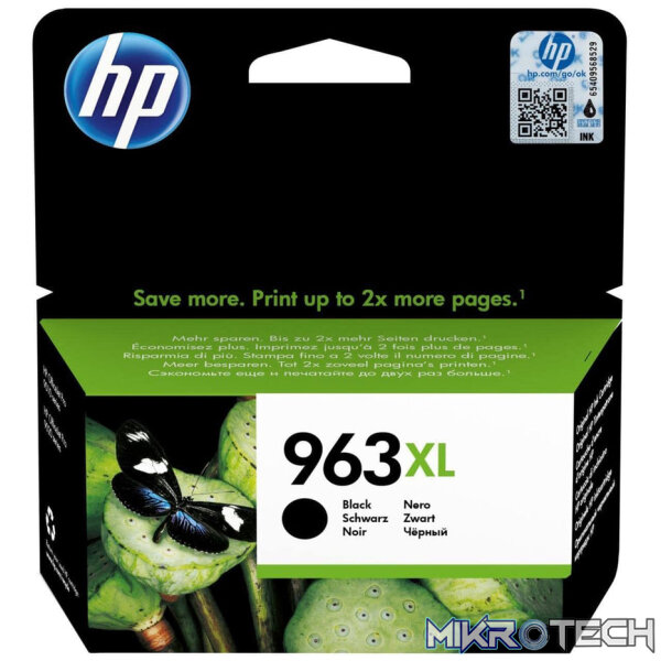HP 963XL Black High Yield Printer Ink Cartridge Original 3JA30AE Single-pack HP 963XL Black High Yield Printer Ink Cartridge Original 3JA30AE Single-pack