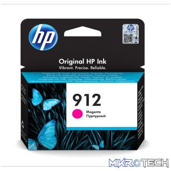 HP 912 Magenta Standard Yield Printer Ink Cartridge Original 3YL78AE Single-pack