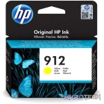 HP 912 Yellow Standard Yield Printer Ink Cartridge Original 3YL79AE Single-pack