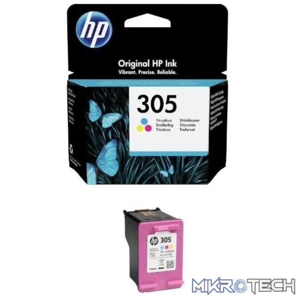 HP 305 Cyan Magenta Yellow Standard Yield Printer Ink Cartridge Original 3YM60AE Single-pack - Image 8