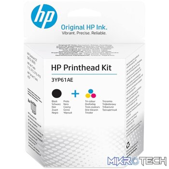 HP Black and Tri-color GT Original Printhead Kit 3YP61AE
