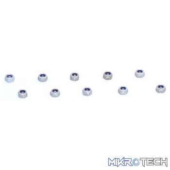 4-40 Aluminum Mini-Nuts (10)