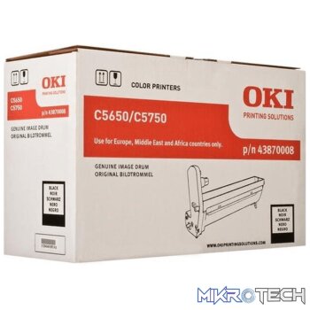 OKI Black Image Drum for C5650 5750 Printer Original 43870008