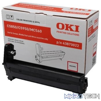 OKI Magenta Image Drum for C5850 5950 Printer Original 43870022
