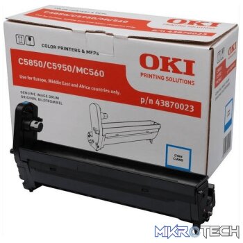 OKI Cyan Image Drum for C5850 5950 Printer Original 43870023