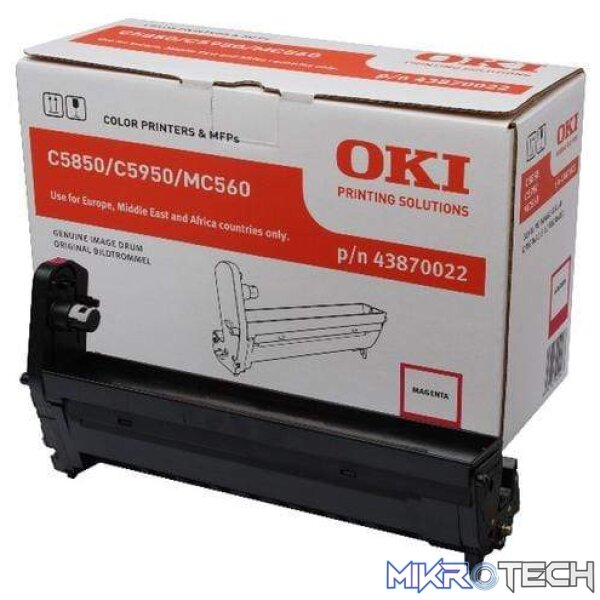 OKI Cyan Image Drum for C5850 5950 Printer Original 43870023 - Image 2