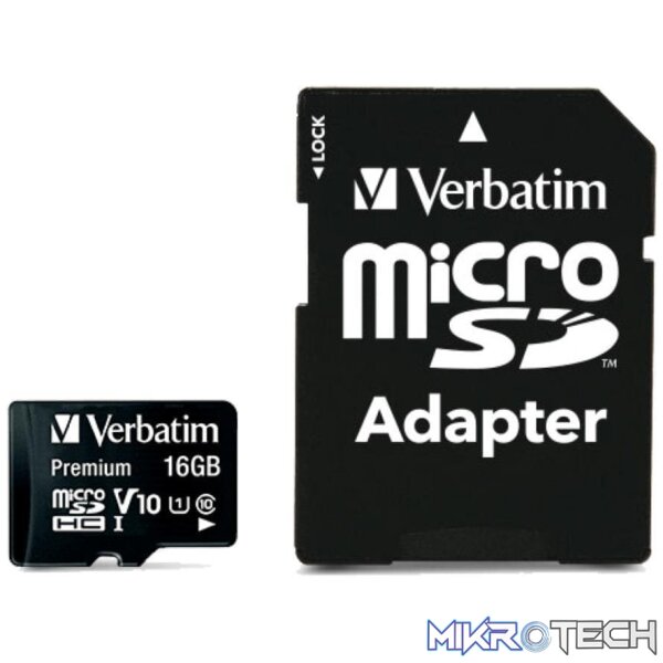 Verbatim Premium Memory Card 16GB MicroSDHC Class 10 44082 - Image 6