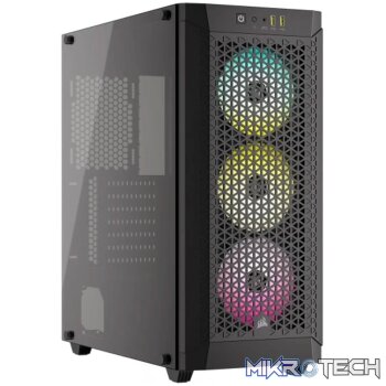 480T RGB Airflow Tempered Glass Mid-Tower; Black.