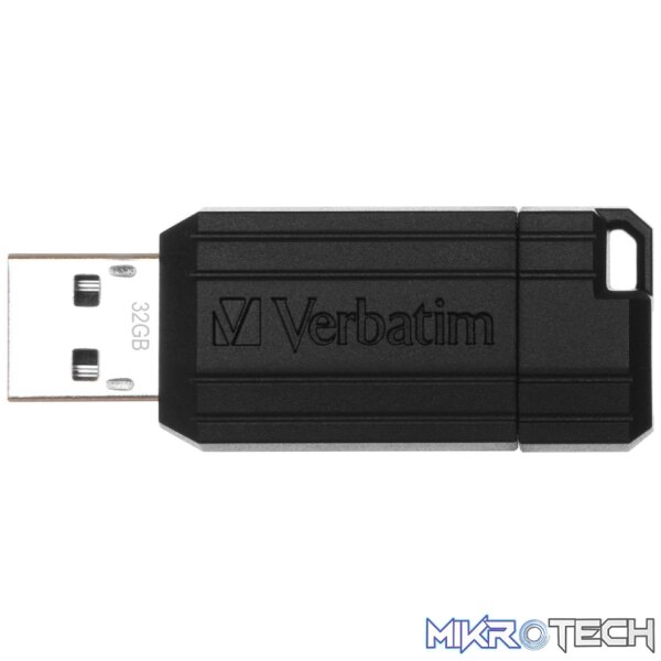 Verbatim PinStrip 32GB Black USB 2.0 Type-A USB Flash Drive 49064 Verbatim PinStrip 32GB Black USB 2.0 Type-A USB Flash Drive 49064