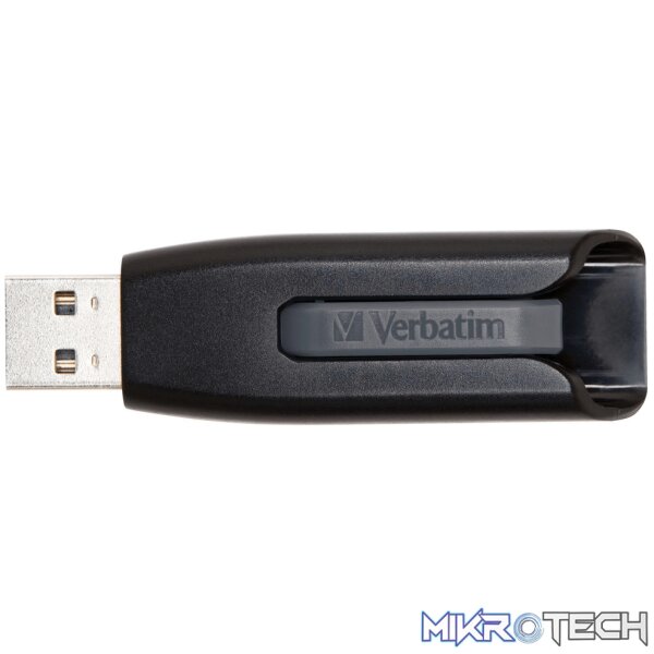 Verbatim Store n Go V3 32GB USB 3.2 Gen 1 Type-A Black and Grey Flash Drive 49173 Verbatim Store n Go V3 32GB USB 3.2 Gen 1 Type-A Black and Grey Flash Drive 49173