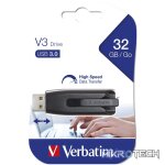 Verbatim Store n Go V3 32GB USB 3.2 Gen 1 Type-A Black and Grey Flash Drive 49173 - Image 3