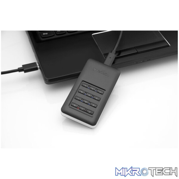 Verbatim Store n Go Portable with Keypad Access 256GB External SSD 53402 - Image 6
