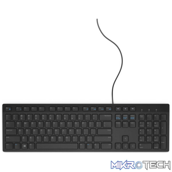 Dell Keyboard : US/Int (QWERTY) Dell KB-216 Multimedia USB Keyboard Black (Kit) - Image 4