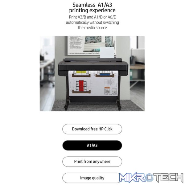 HP Designjet T630 Thermal inkjet Colour Large Format Printer 5HB11A - Image 6