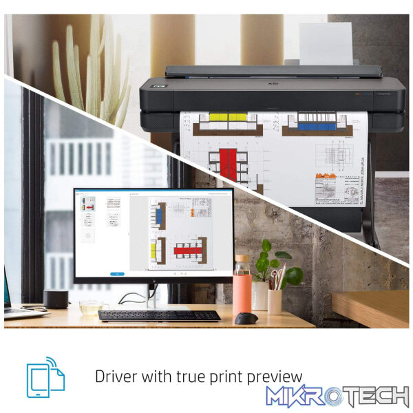 HP Designjet T630 Thermal inkjet Colour Large Format Printer 5HB11A - Image 4