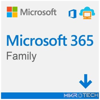 Microsoft 365 Family for up to 6 People 12-month Subscription Download