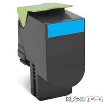 Lexmark 70C80C0 Cyan Toner Cartridge 1