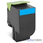 Lexmark 70C80C0 Cyan Toner Cartridge 1 - Image 2