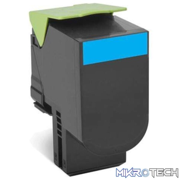 Lexmark 70C80C0 Cyan Toner Cartridge 1 - Image 2