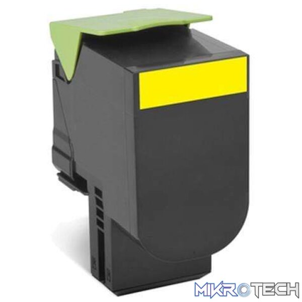 Lexmark 70C80Y0 Yellow Toner Cartridge 1 - Image 2