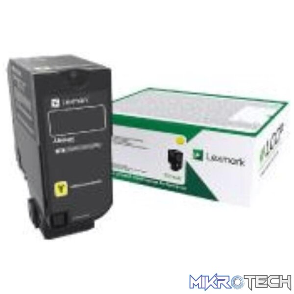 Lexmark CS/CX 727 CS728 Yellow Return Program Toner Cartridge 10 Lexmark CS/CX 727 CS728 Yellow Return Program Toner Cartridge 10