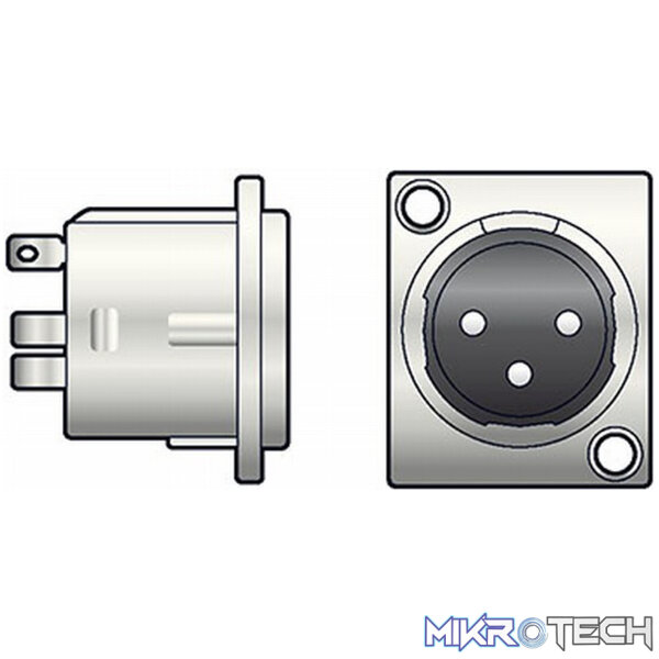 762298TVA_1 Tva - Chassis Mount Xlr Square - Image 1