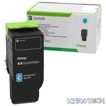 Lexmark Cyan Toner Cartridge 5000 Pages Original 78C5XCE Single-pack