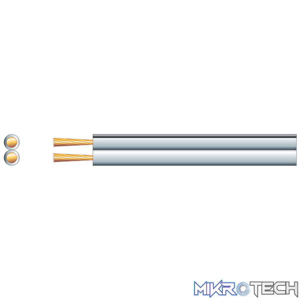807060MC_1 Mercury - Economy Cca Speaker Cable 0.5Mm White - Image 1