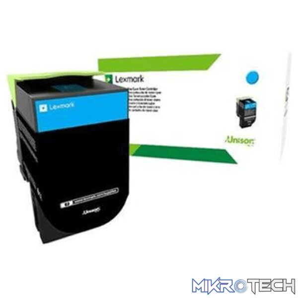 Lexmark 80C8HCE Cyan Toner Cartridge 3 Lexmark 80C8HCE Cyan Toner Cartridge 3