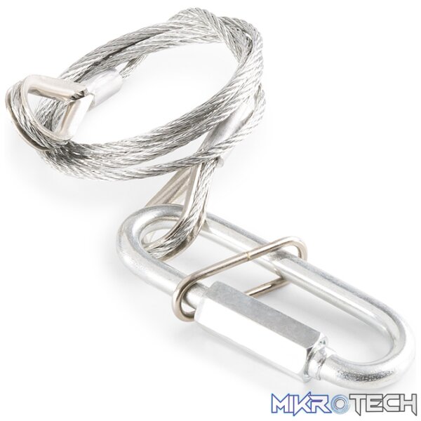 853310B_1 Beamz - Saf20 Steel Safety Cable 70Cm X 2Mm - Image 1