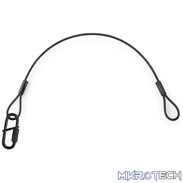 Beamz - Saf75 Safety Cable 75Cm X 3Mm 30Kg Black - Image 4