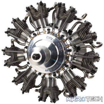 9-Cyl 99cc 4-Stroke Glow Radial Engine
