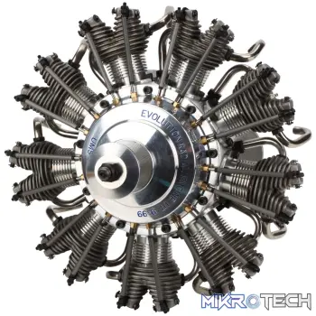 9-Cyl 99cc 4-Stroke Glow Radial Engine