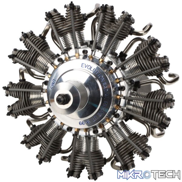 9-Cyl 99cc 4-Stroke Glow Radial Engine 9-Cyl 99cc 4-Stroke Glow Radial Engine