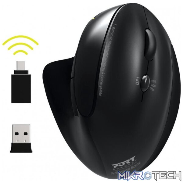 900706-bt-mice-35286689546404 Port Designs Bluetooth Optical 1600 DPI Mouse 900706-BT - Image 1