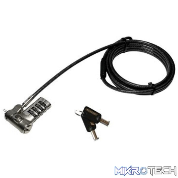 901235-security-locks-44231258276004 SECURITY CABLE UNIVERSAL SWITCHABLE LOCK COMBINATION - Image 1