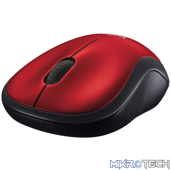 Logitech M185 Wireless Mouse - Red 910-002237 - Image 5