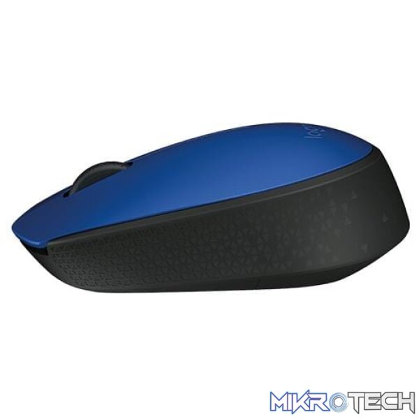 Logitech M171 Wireless Mouse Blue and Black 910-004640 - Image 3