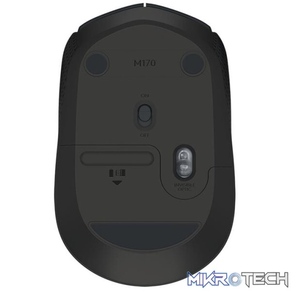 Logitech M170 Ambidextrous Wireless Mouse Grey 910-004642 - Image 3