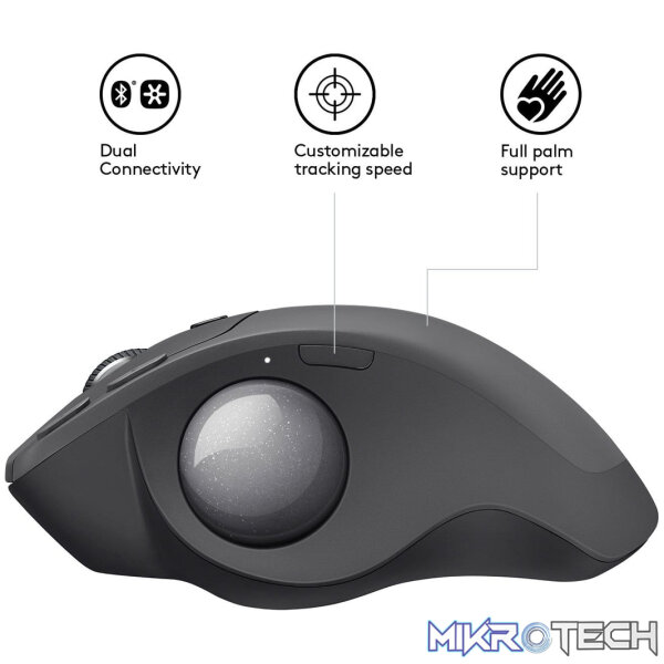 Logitech MX ERGO Advanced Wireless Trackball Mouse 910-005179 - Image 2