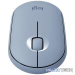 Logitech Pebble M350 Wireless Ambidextrous Mouse - Blue Grey 910-005719 - Image 2