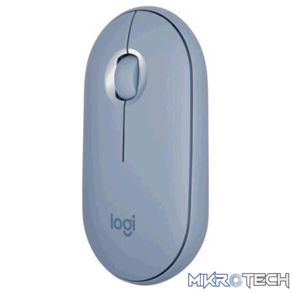 Logitech Pebble M350 Wireless Ambidextrous Mouse - Blue Grey 910-005719 - Image 3