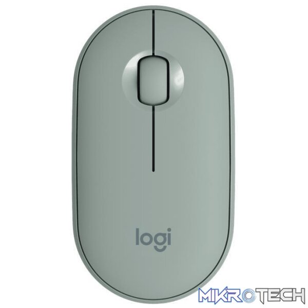 910-005720-mice-29269708275876 Logitech Pebble M350 Wireless Ambidextrous Mouse - Eucalyptus 910-005720 - Image 1