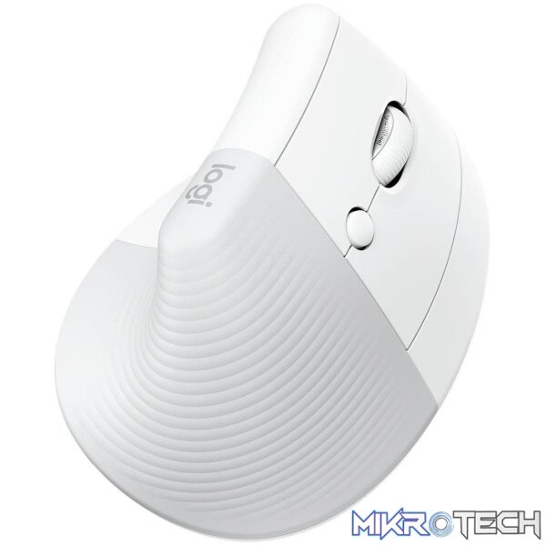 Logitech Lift Vertical Ergonomic Mouse Off-White 910-006475 - Image 3
