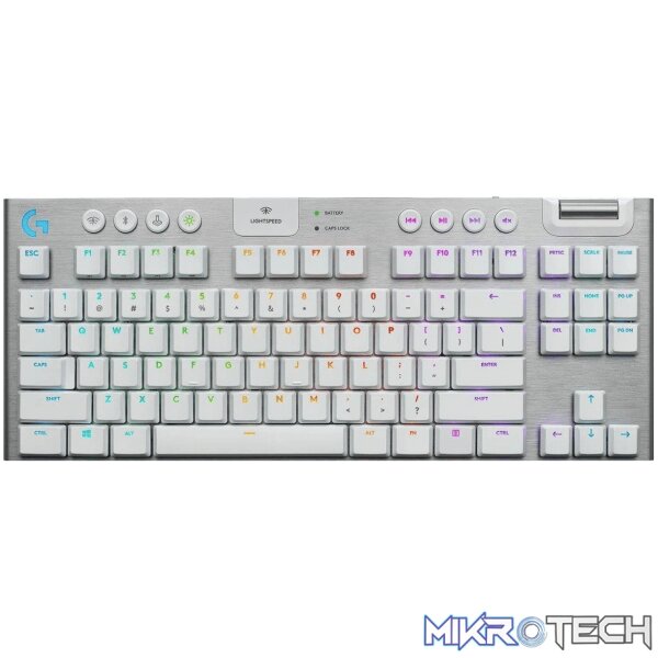 920-009664-keyboards-43145706406052 Logitech G915 Lightspeed Wireless RGB Tactile TKL Tenkeyless Gaming Keyboard 920-009664 - Image 1